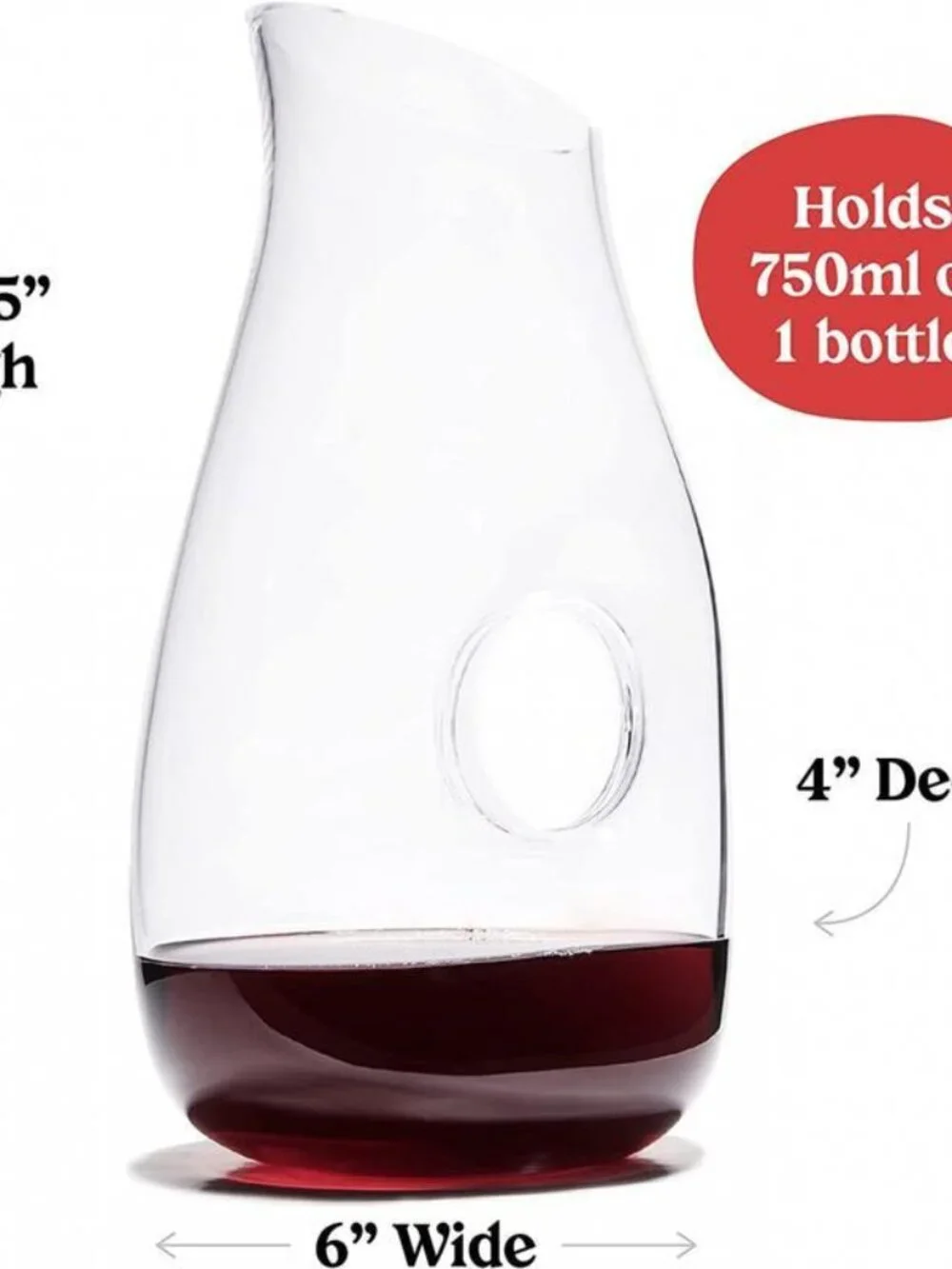 Decanter - Glass Vase Red Wine Aerator - Gift Accessories - Clear